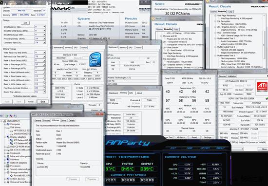 四块固态硬盘联合刷新PCMark05世纪记录