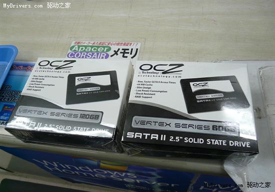 180MB/s写入：OCZ Vertex高端固态硬盘上市